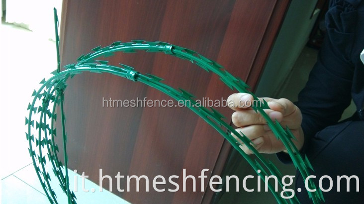 Concerto con rivestimento con rivestimento in polvere verde bTO-22 Filo spinato